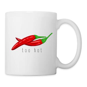 too hot - Tasse - Weiß - Rechts