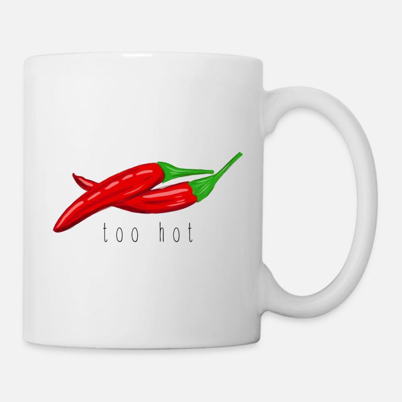 too hot - Tasse - Weiß