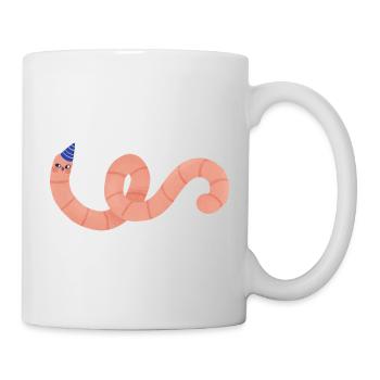 Ver de fête - Mug blanc - blanc - Droite