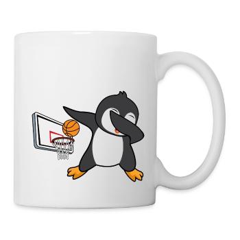 dab dabbing penguin basketball birthday christmas - Mug - white - Right
