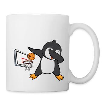 dab dabbing pinguin basketball cool begeisterter - Tasse - Weiß - Rechts