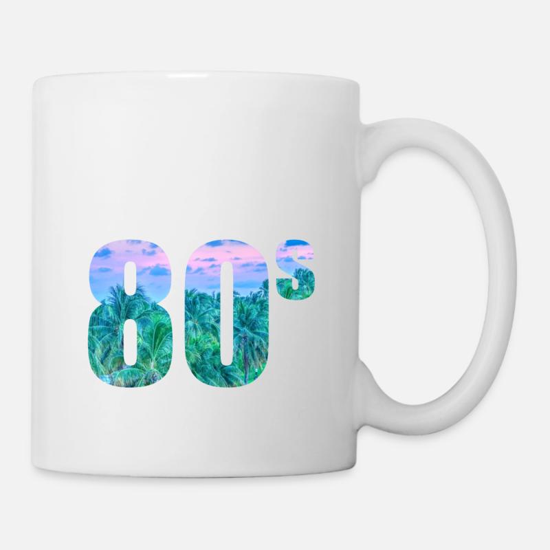80s - Tasse - Weiß
