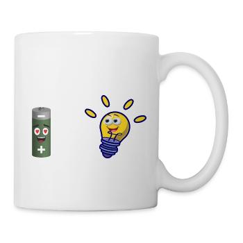 You complete me - Lustiges Physik Elektrik Design - Tasse - Weiß - Rechts