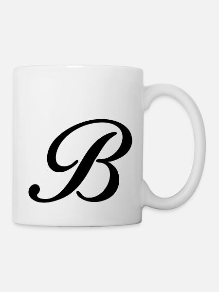 B - Mug - white