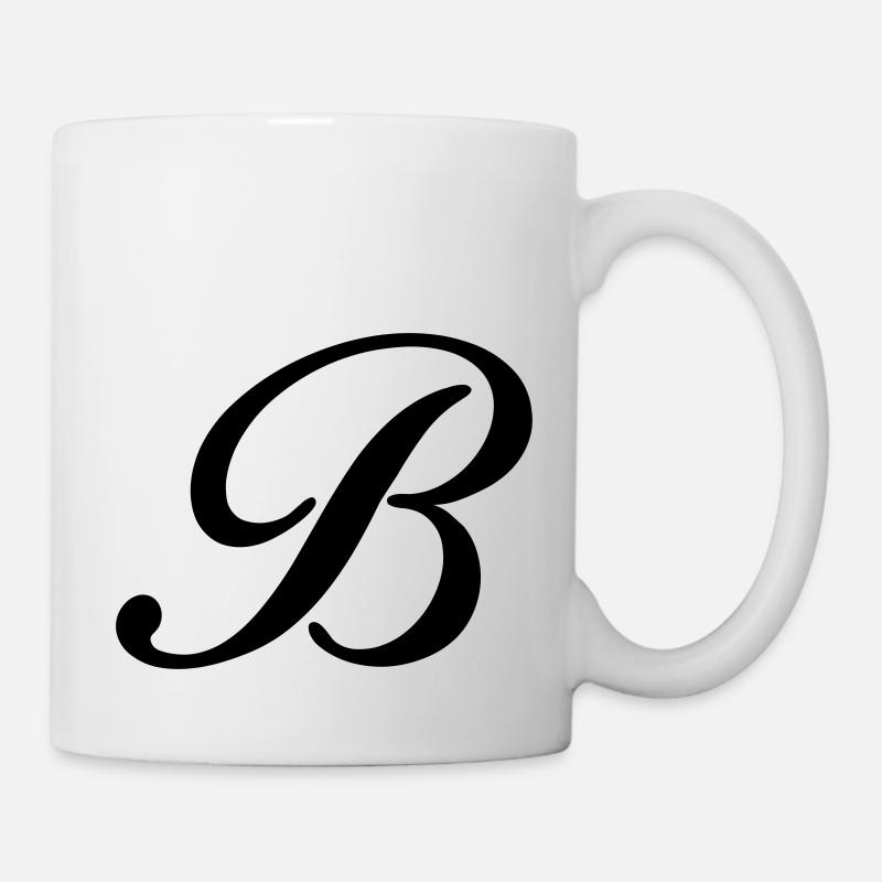 B - Mug - white