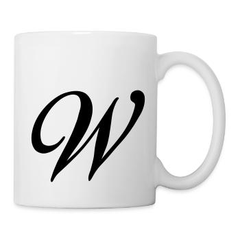W - Tasse - Weiß - Rechts