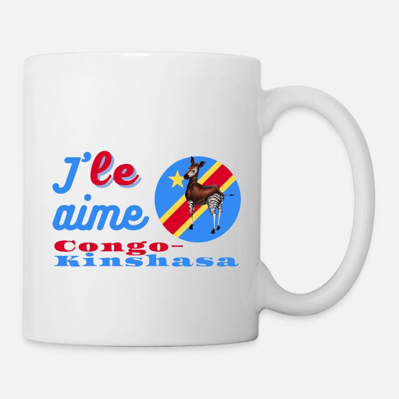 J'aime le Congo-Kinshasa - Mug blanc - blanc