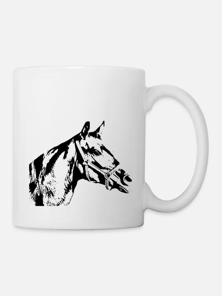 Pferd - Tasse - Weiß