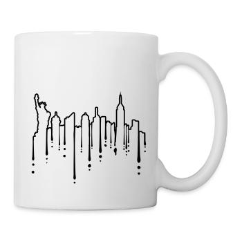 Tropfen Freiheitsstatue NYC - Tasse - Weiß - Rechts
