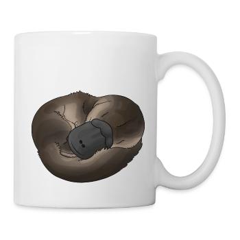 Platypus - Schnabeltier - Tasse - Weiß - Rechts