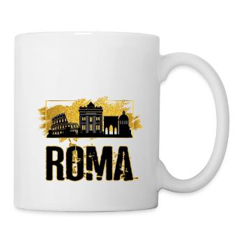 Rome Roma Italy City Skyline Gold Home Love - Mug - white - Right