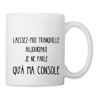 laissez-moi tranquille - Mug blanc - blanc - Droite