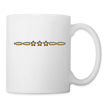 Star Beer Bottles Line Dividing Line - Mug - white - Right