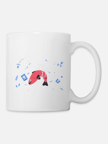 Kunststoffstopp - Tasse - Weiß