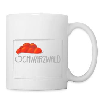 Schwarzwald mit Bollenhut - Tasse - Weiß - Rechts