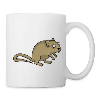Maus - Tasse - Weiß - Rechts