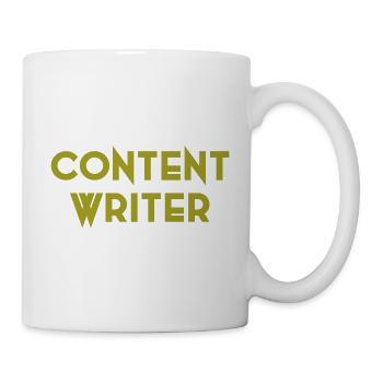 Content-Writer - Tasse - Weiß - Rechts