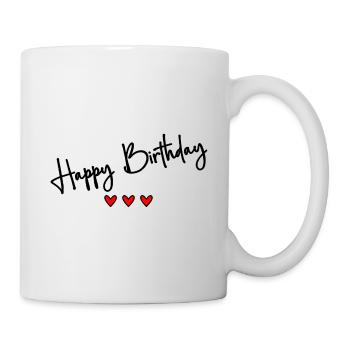 JAHRESTAG. ALLES GUTE ZUM GEBURTSTAG!. ALLES GUTE ZUM GEBURTSTAG!. - Tasse - Weiß - Rechts