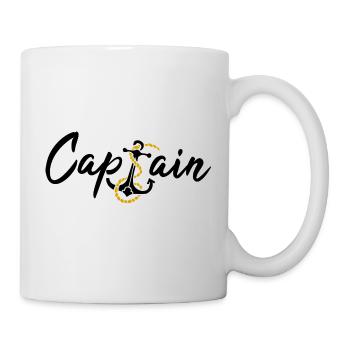 Captain Kapitän englisch Boot Schiff Geschenk - Tasse - Weiß - Rechts