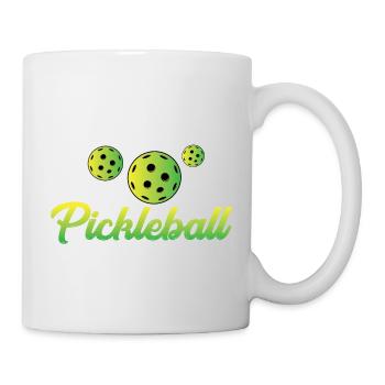 Outdoor Gartenspiel Lustiges Pickleball Design mit - Tasse - Weiß - Rechts