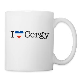 I love Cergy - Tasse - Weiß - Rechts