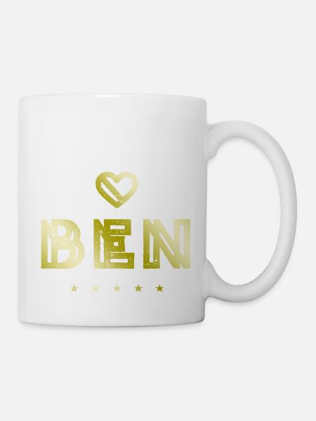 Ben Herz - Tasse - Weiß
