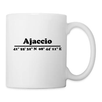 Ajaccio coordinates - Mug - white - Right