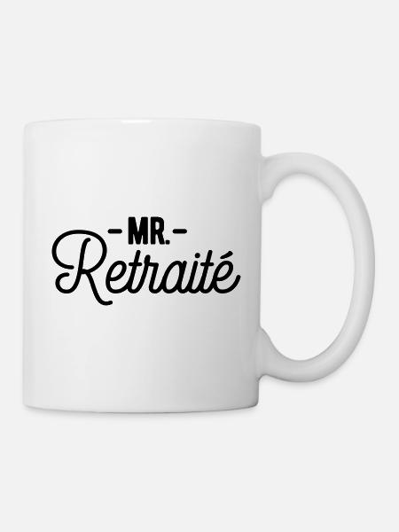 Retraite humour senior travail - Mug blanc - blanc