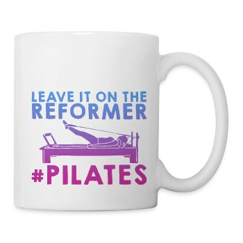 Leave It All On The Reformer #pilates 2 - Tasse - Weiß - Rechts