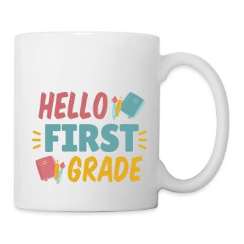 Hallo Erstklässler Hallo Erstklässler Geschenkinsp - Tasse - Weiß - Rechts