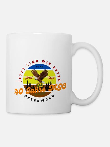 Club logo 40 years MGO Retro - Mug - white