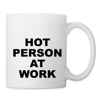 hot person at work Charli Damello - Mug - white - Right