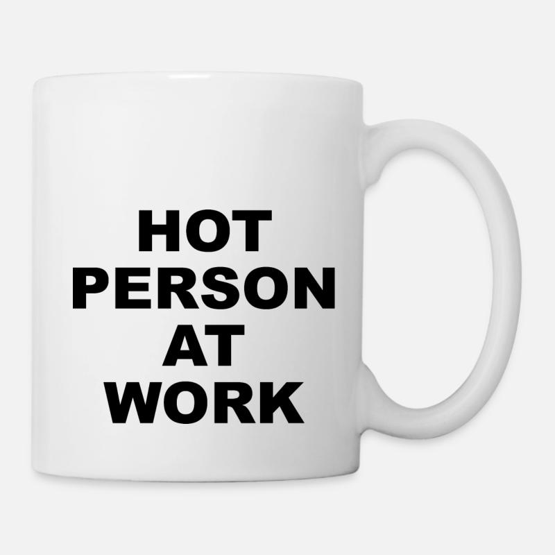 hot person at work Charli Damello - Tasse - Weiß
