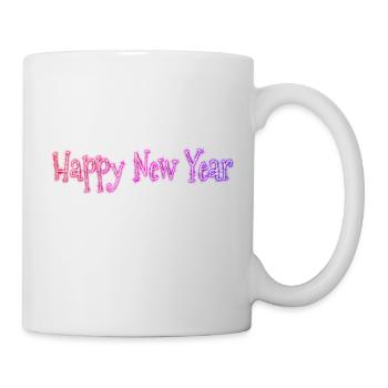 Happy New Year - Tasse - Weiß - Rechts