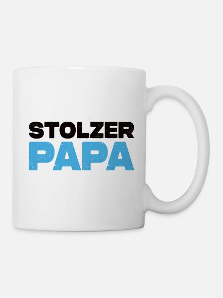 Stolzer Papa - Tasse - Weiß