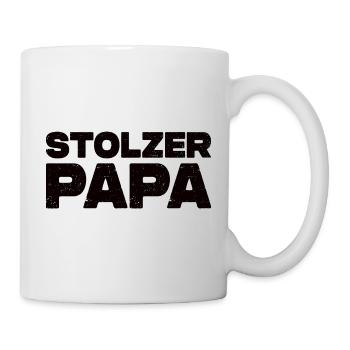 Stolzer Papa - Tasse - Weiß - Rechts