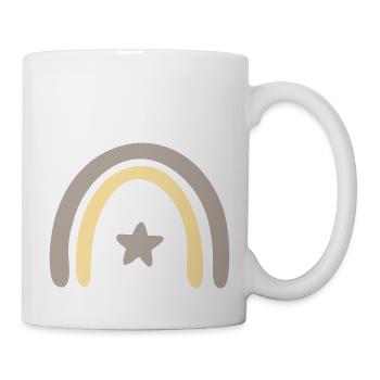 Regenbogen Stern - Tasse - Weiß - Rechts