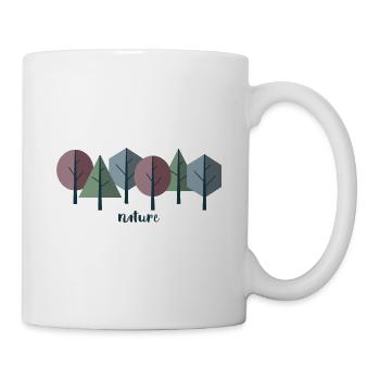 T-Shirt Design Nature Minimalistisch - Tasse - Weiß - Rechts