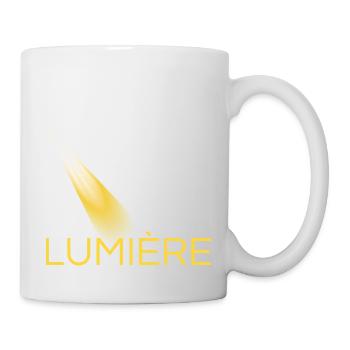 lumière jaune - Mug blanc - blanc - Droite