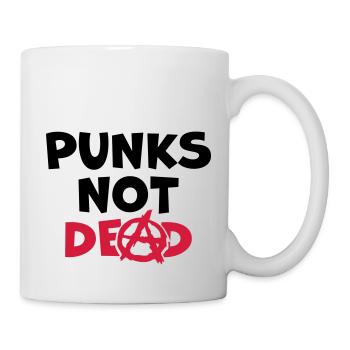 Zitat punks not dead - Tasse - Weiß - Rechts
