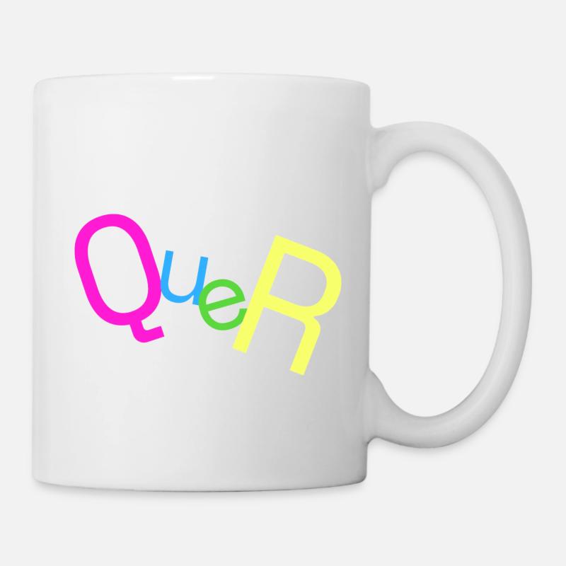 QUER - Tasse - Weiß