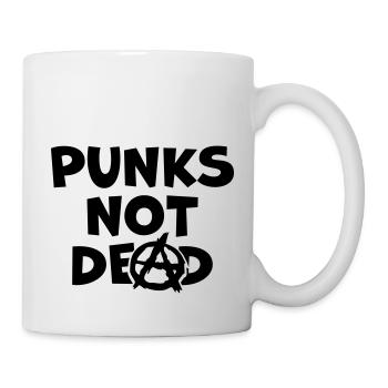 Punks not dead Zitat - Tasse - Weiß - Rechts