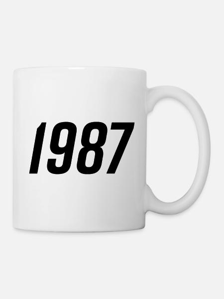 1987 Année de naissance Don - Mug blanc - blanc