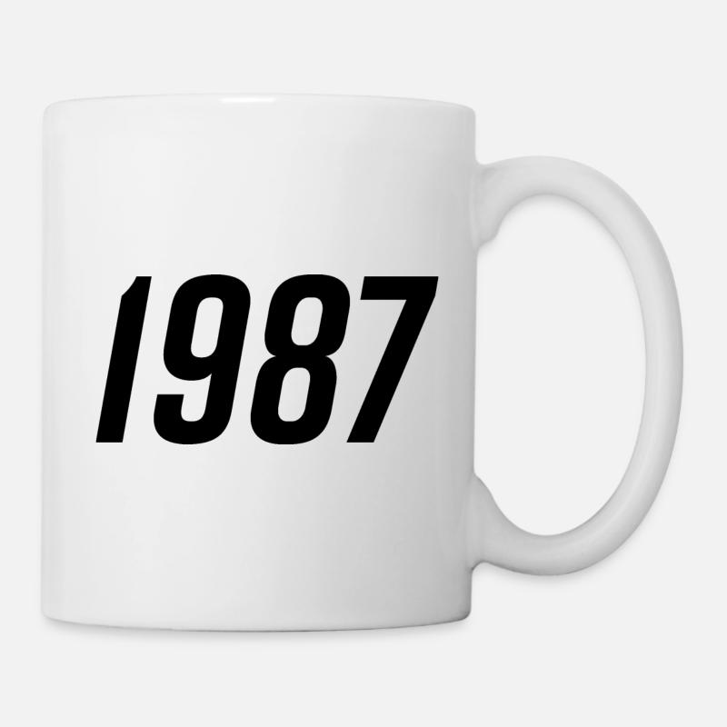 1987 Année de naissance Don - Mug blanc - blanc