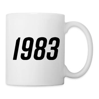 1983 Geburtsjahr Geburtstag - Tasse - Weiß - Rechts