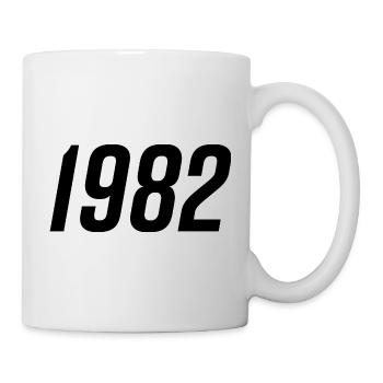 1982 Geburtsjahr Geburtstag - Tasse - Weiß - Rechts