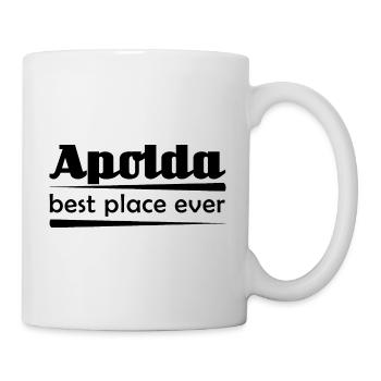 Apolda - Stadt best place ever - Tasse - Weiß - Rechts