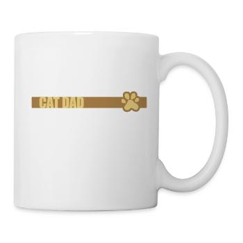 Bar Design Chat Papa - Mug blanc - blanc - Droite