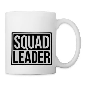 Conception du leader de l’escouade Shield - Mug blanc - blanc - Droite