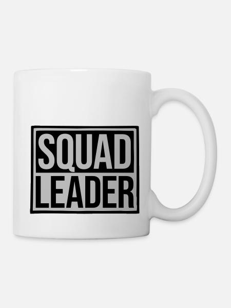Conception du leader de l’escouade Shield - Mug blanc - blanc